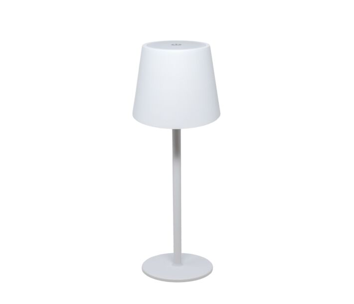 Omcan Muskoka White LED Rechargeable Table Lamp - 5V / 3600mA - CA