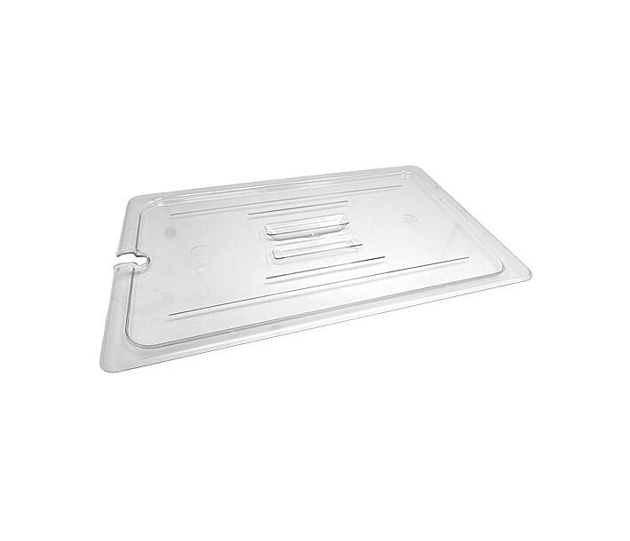 Omcan Full-Size Food Pan Clear Polycarbonate Slotted Cover - CA