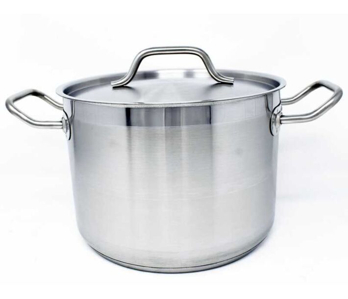 Omcan 8 QT/7.6 L Stock Pot with Cover - USA