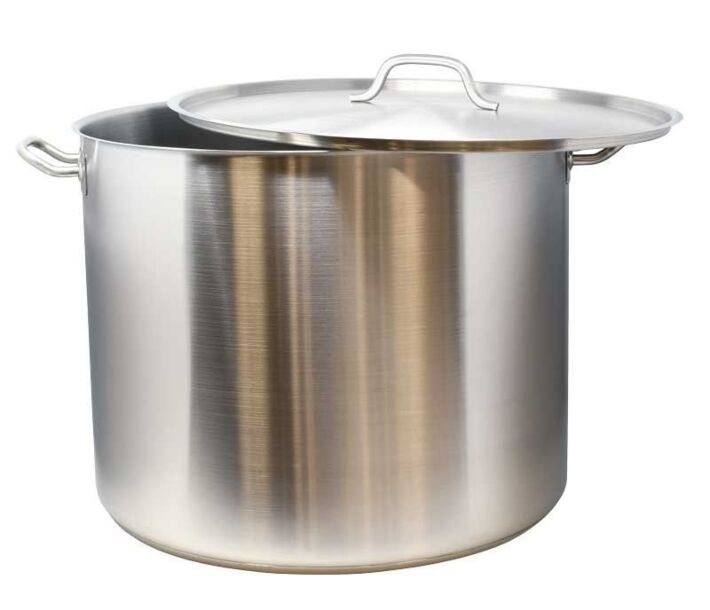 Omcan 80 QT/76 L Stock Pot with Cover - CA