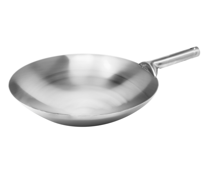 Omcan 14" Stainless Steel Mandarin Wok with Welded Joint - NSF - CA