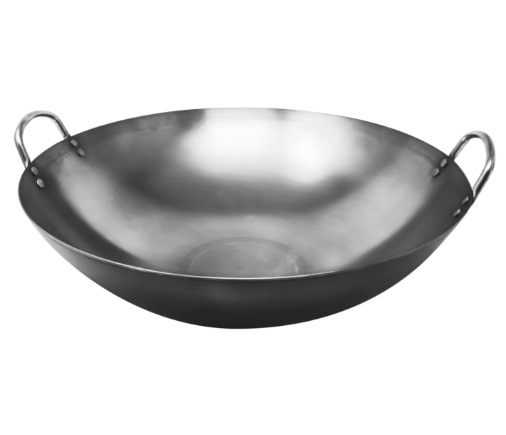 Omcan 14" Iron Wok with Double Ear - NSF - CA