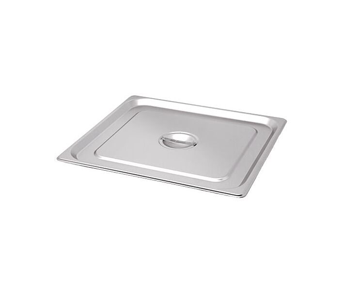 Omcan 2/3-Size Solid Stainless Steel Steam Table Pan Cover - CA
