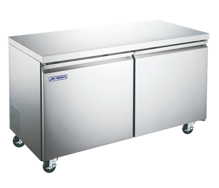 Aurora 47" Undercounter 2-Doors Refrigeration with 340L Capacity - 110V, 1/4 HP - USA
