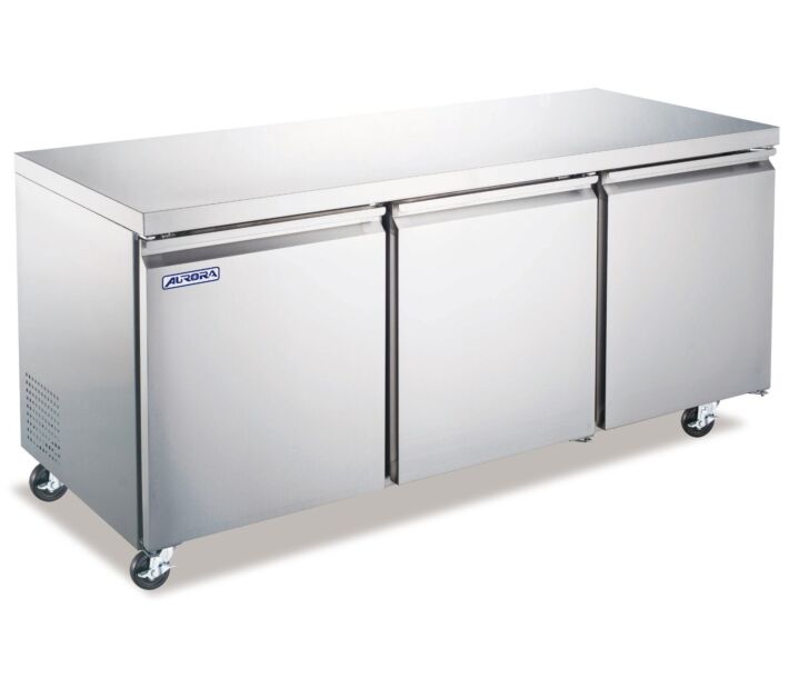 Aurora 72″ Undercounter 3-Doors Refrigerator with 440L Capacity - 110V, 0.2 HP - CA