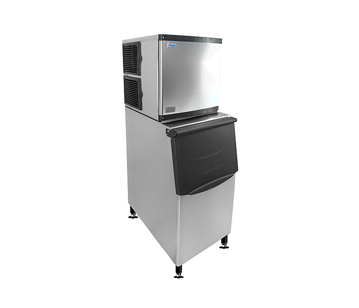 Omcan Ice Machine with 275 lb Storage Bin - 350 lb/day Cube Ice Production Capacity - USA