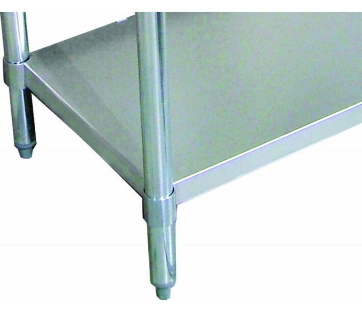 Zanduco 24" x 60" Galvanized Steel Undershelf For Standard Work Table - CA