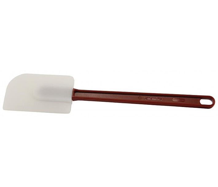 Omcan High Temperature Silicone Scraper with Red Handle - CA