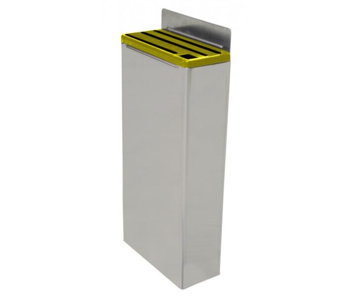 Omcan Extra Small Stainless Steel Knife Rack with Plastic Insert - Yellow - CA