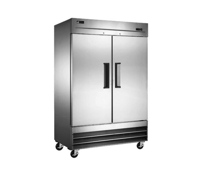 EFI X-Line F2-54VCX 54" Bottom Mount Two Solid Door Reach-In Freezer - 115V, 1 HP - CA