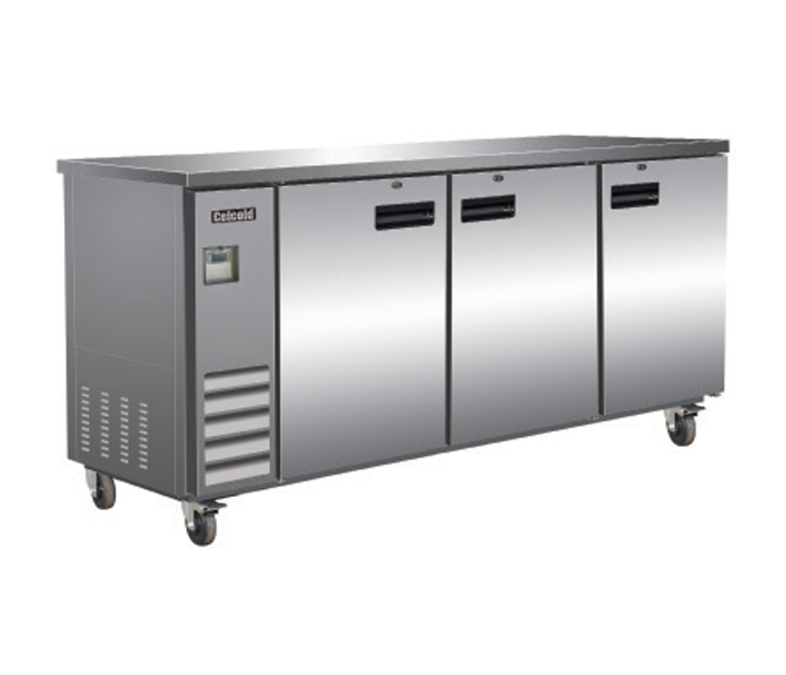 Celcold CBB72S 73" Stainless Steel Back Bar - 17.26 Cu.Ft - USA