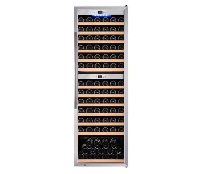 Vinovero 25" Dual Zone Wine Cooler with 126 Bottle Capacity and Stainless Steel Door - CA