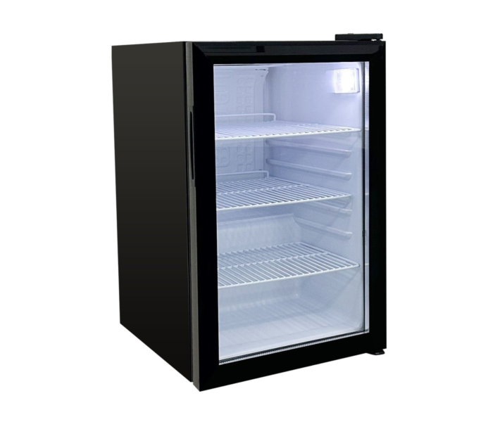 Zanduco 19" Black Countertop Display Refrigerator with 68L Capacity - 110V, 80W - CA