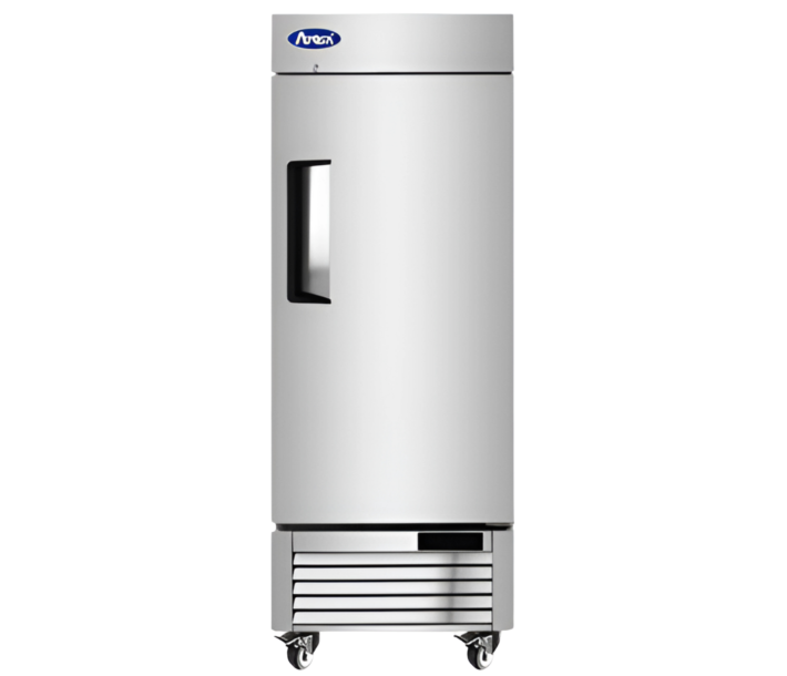 Atosa MBF8519GR Bottom Mount Right Door Low Height Reach-In Refrigerator - 8.3 Cu.Ft. - CA