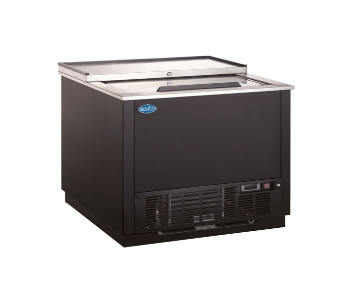 Zanduco 36" Black Glass Froster / Plate Chiller with 240L Capacity - 115V, 280W - CA