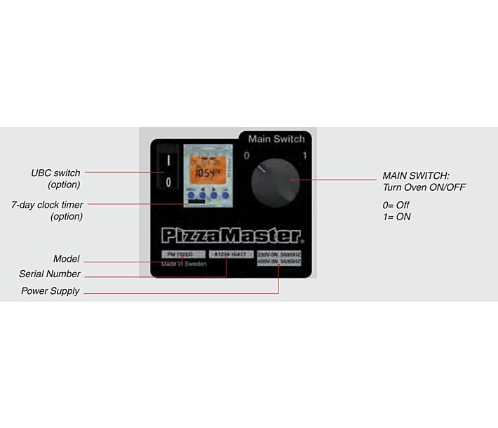 Pizza Master 7-day Digital Timer for Automatic Start and Stop - CA