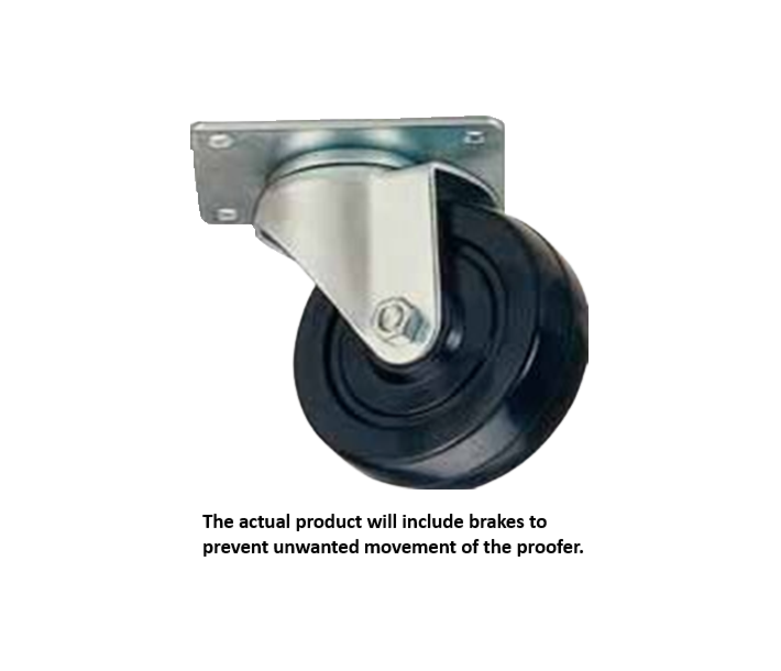 Omcan Swivel Plate Caster 5 Inch With Brake For Proofer 16000-999 - CA
