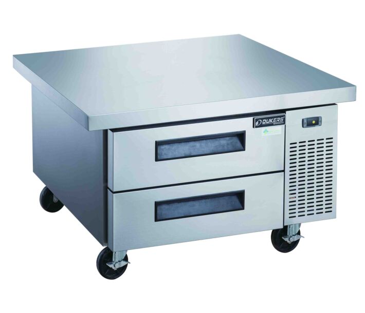 Dukers DCB52-60-D2 52" Two Drawer Commercial Refrigerator Chef Base - USA