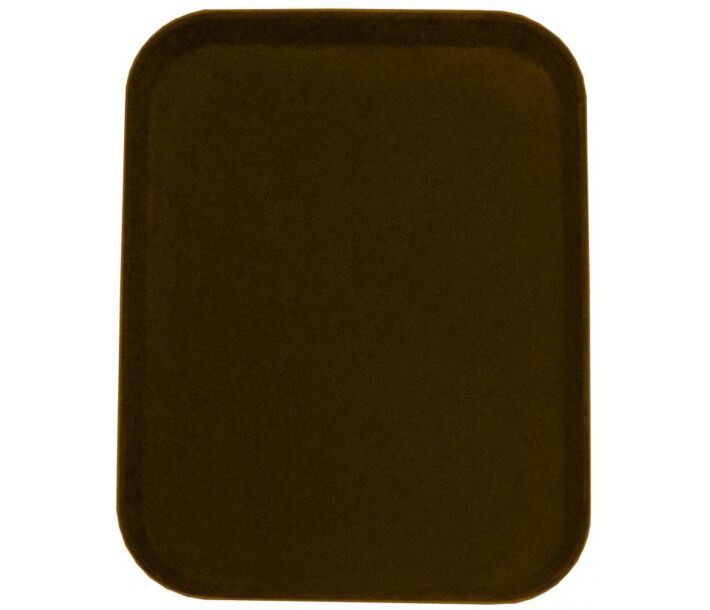 Omcan 18" X 14" Non-Slip Service Tray Rectangular Brown - CA