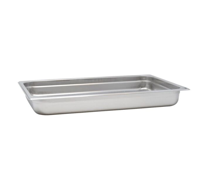 Omcan Full-Size Stainless Steel Steam Table Pan - 2.5" Deep - CA