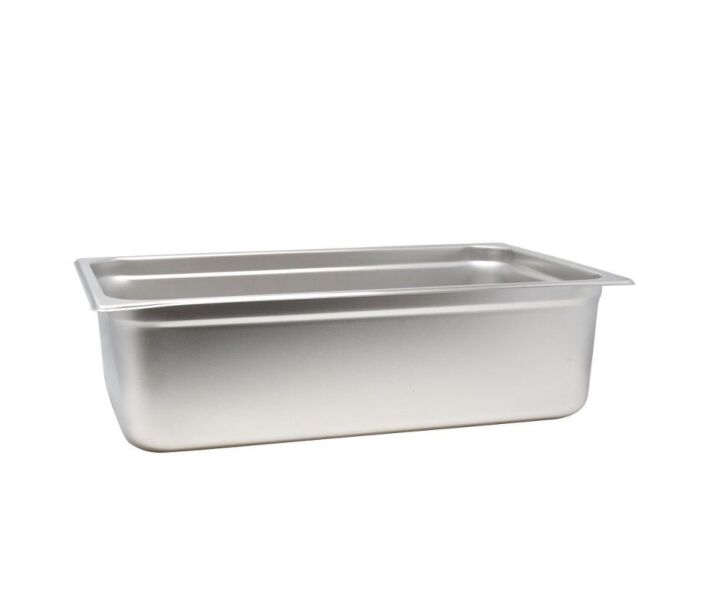 Omcan Full-Size Stainless Steel Steam Table Pan - 6" Deep - CA
