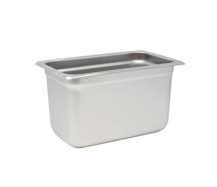 Omcan 1/4 Size Stainless Steel Steam Table Pan - 6" Deep - USA