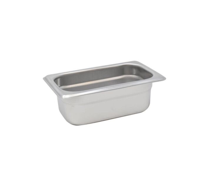 Omcan 1/9 Size Stainless Steel Steam Table Pan - 2.5" Deep - CA