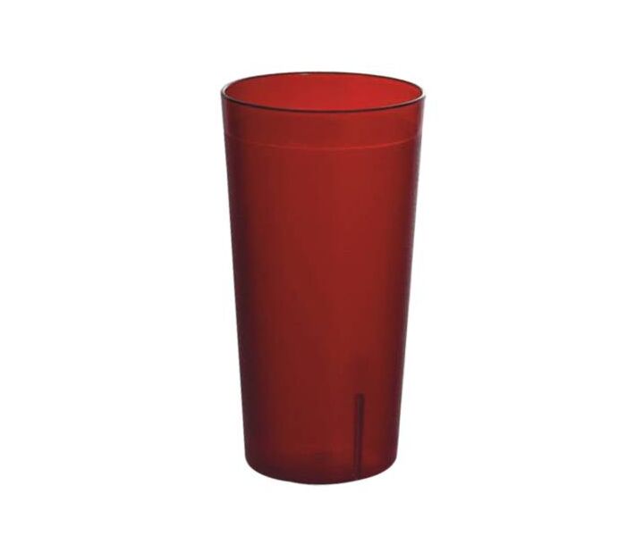 Omcan 80341 12 oz Red Pebbled Tumbler - CA