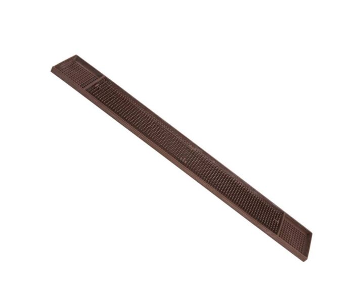 Omcan 3-1/4" X 27" Brown Bar Rail Spill Mat - CA
