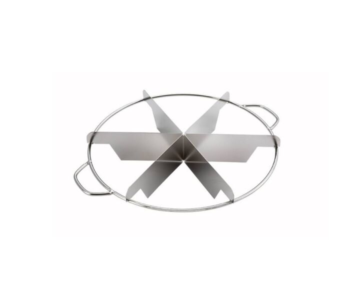 Omcan 6-Cut Stainless Steel Pie Cutter - USA