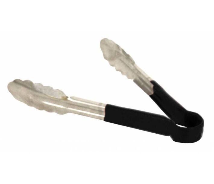 Omcan 9" Heavy-Duty Utility Tong - Black Handle - CA