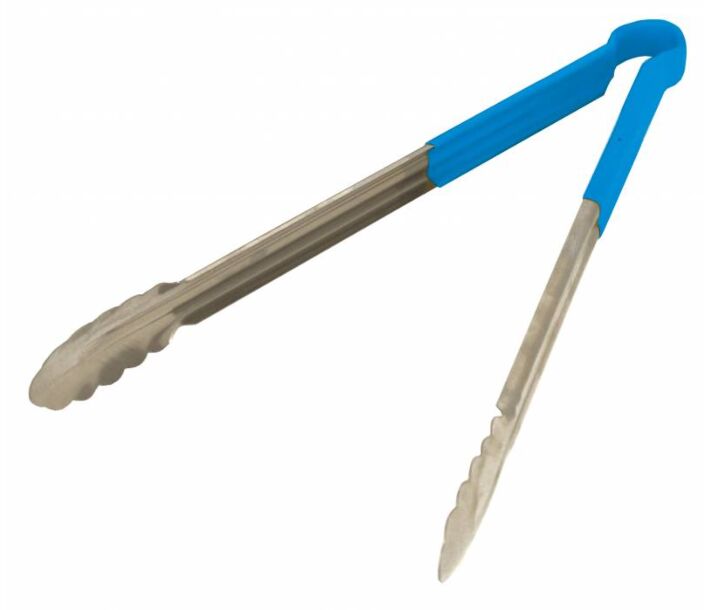 Omcan 16" Heavy-Duty Utility Tong - Blue Handle - CA