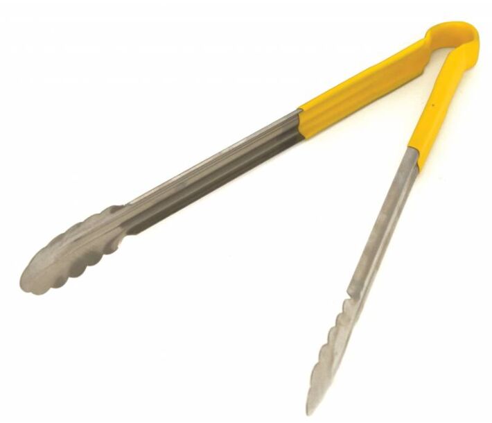 Omcan 16" Heavy-Duty Utility Tong - Yellow Handle - CA