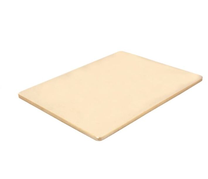 Omcan 12" x 18" x 1" Synthetic Rubber Cutting Board - Rectangle - USA