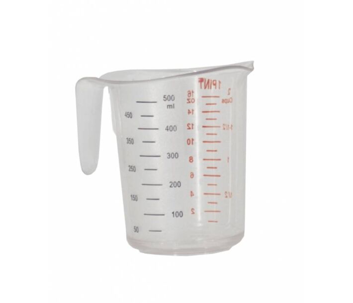 Omcan 0.53 qt / 500 mL Clear Polycarbonate Measuring Cup - USA