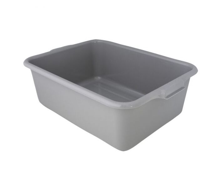 Omcan 21.5" x 15.5" x 7" Standard Gray Bus Box, Bus Tub - USA
