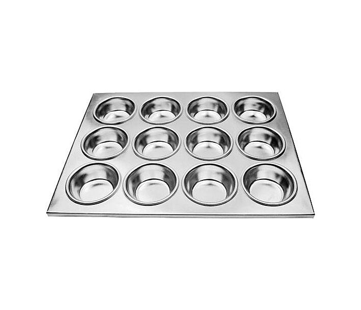 Omcan 12 Cup Aluminum Muffin Pan - CA