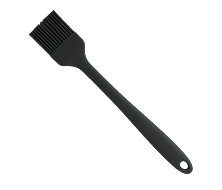 Omcan Silicon Pastry/Basting Brush 10 X 1-3/4 Inch Wide - Black - USA