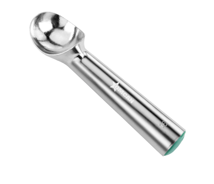 Omcan 2.5 oz. Aluminum Ice Cream Scoop/Dipper #16 - Green - CA