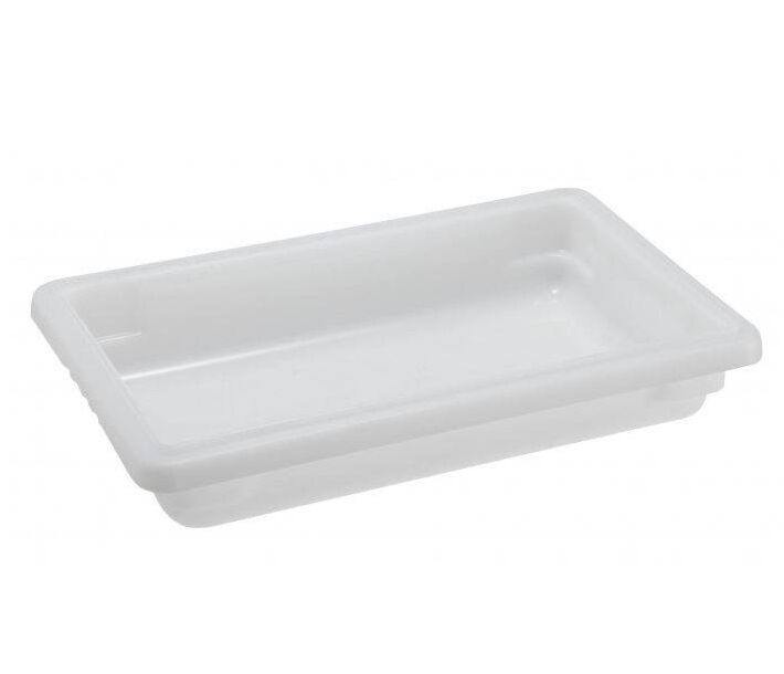 Omcan 12" x 18" x 3.5" White Rectangle Polypropylene Food Storage Container - USA