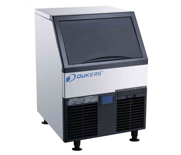 Dukers DIM-300 Commercial Undercounter Ice Maker, 312 lbs/24h, Air Cooled, Cube Style - USA