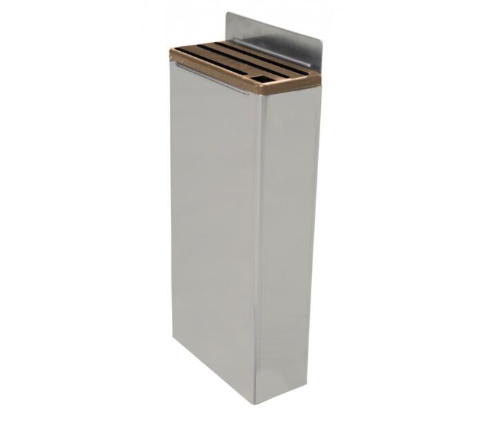 Omcan Extra Small Stainless Steel Knife Rack with Plastic Insert - Tan - USA