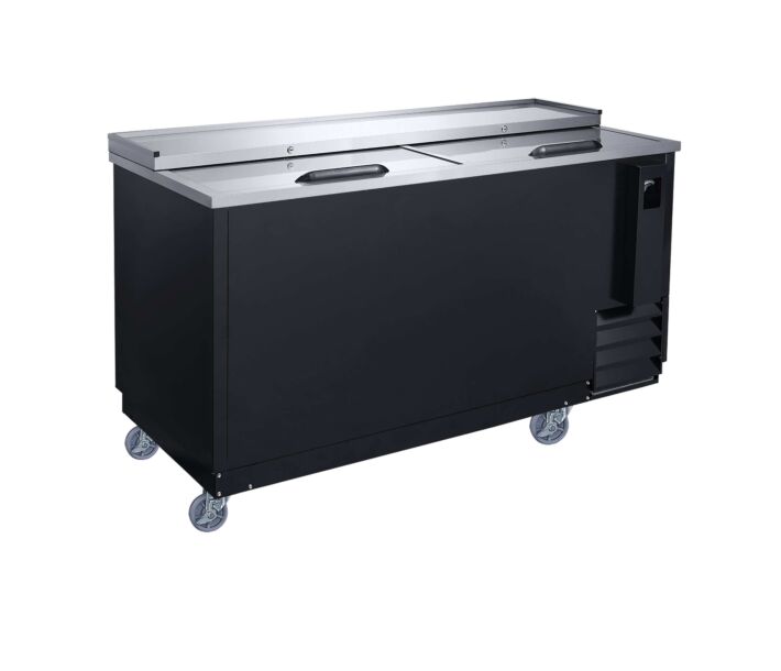 Dukers DHBC65 65" Stainless Steel Commercial Bottle Cooler - 15.83 Cu. Ft. - USA