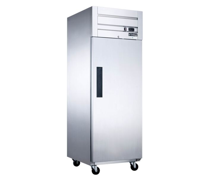 Dukers D28AF 28" Stainless Steel Commercial Single Door Reach-In Freezer - 18.31 cu ft - USA