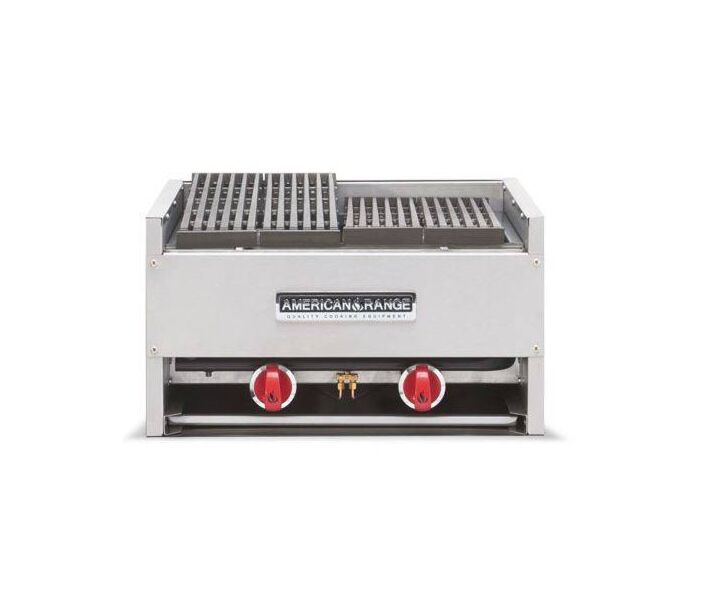 American Range AECB-54 54" Countertop Gas Char Rock Broiler 175,000 BTU - USA