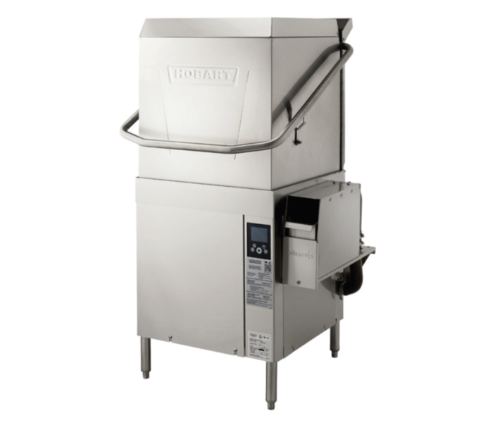 Hobart AM16-ASR-2 High-Temp Door-Type Automatic Soil Removal Dishwasher Up to 52 Racks per Hour 240V/60/3 (Field convertible to 1) - CA