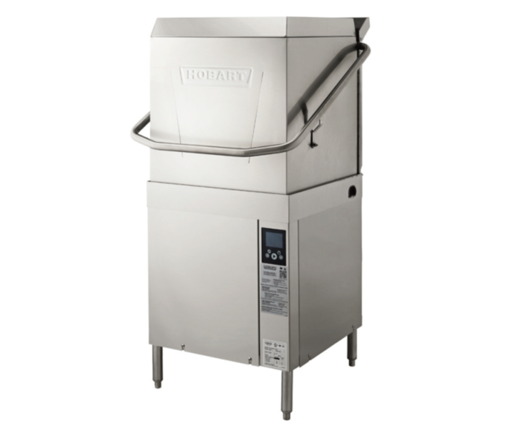 Hobart AM16-BAS-2 High-Temp Door-Type Dishwasher Up to 60 Racks Per Hour 208-240/60/3 (Field Convertible to 1Ph) - CA