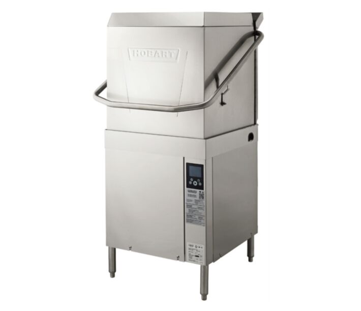 Hobart AM16VL-BAS-2 High-Temp Door-Type Ventless Dishwasher Up to 45 Racks per Hour 208-240V/60/3 (Field Convertible to 1Ph) - CA