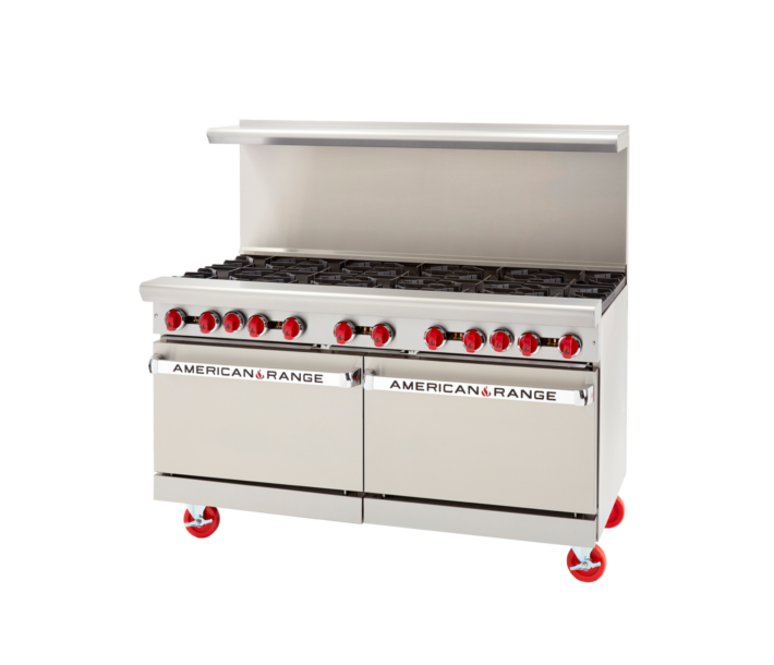 American Range AR-48G-2B 60" Heavy Duty Gas Range with 48" Griddle - 214,000 BTU - USA