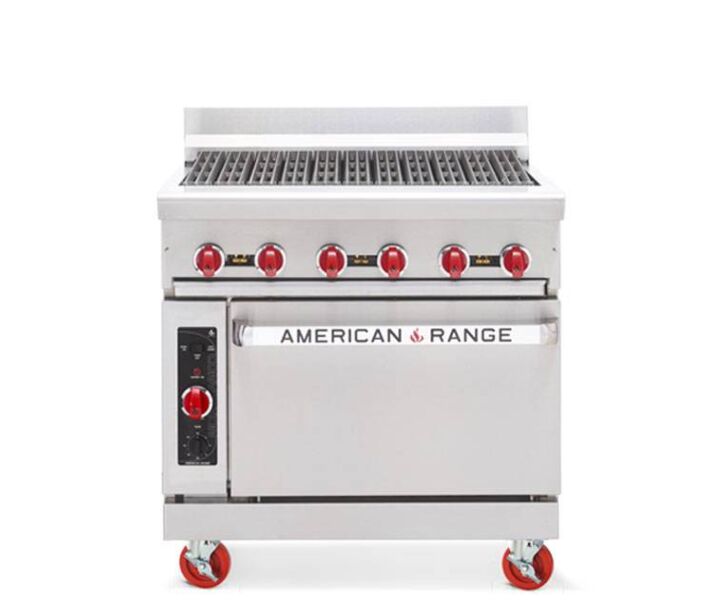 American Range AR-6RB 72" Range Broiler with 2 Standard Ovens - USA